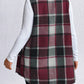 Women's Fall Plaid Lightweight Flannel Vest With Pockets