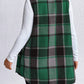 Women's Fall Plaid Lightweight Flannel Vest With Pockets