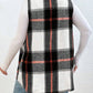 Women's Fall Plaid Lightweight Flannel Vest With Pockets