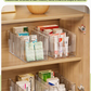 🔥Transparent telescopic medicine rack — Extendable, perfect for tidying up your cupboard 💊🗄️