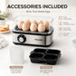 Multifunctional Egg Steamer with Clear Lid