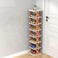 Multi-layer shoe organization rack