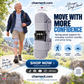 Spring-Assisted Knee Brace, Knee Support & Knee Booster for Elderly – Dynamic Spring Loaded Knee Stabilize Technology, Ergonomic Patella Support with Adjustable Straps for Stairs, Squatting, Daily Activities