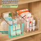 🔥Transparent telescopic medicine rack — Extendable, perfect for tidying up your cupboard 💊🗄️