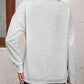 Womens Zip-Up Dropped Shoulder Sweatshirt