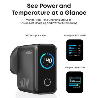 140W USB-C GaN Charger Block