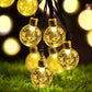Waterproof Bubble Solar String Lights for Patio