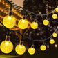 Waterproof Bubble Solar String Lights for Patio