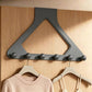 Cream Over the Door Hook Organizer Rack Heightened and Reinforced Punch Free Heavy Duty Coat Hat and Bag Hanging Rack for Bedroom