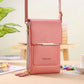 👜  Simple and elegant women's touchscreen crossbody phone wallet