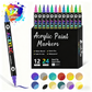 (🔥Last Day Promotion-49%OFF)Dual Tip Acrylic Paint Pen Marker - 24/48/72 Colours
