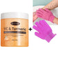 Deeply Nourishing Turmeric Body Scrub Softening Keratin Exfoliating Dead Skin with Cream Balm Salt Liquid Cream Balm Salt Liquid