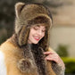 🎅Christmas Gift idea ￡15.99!! 🎁 Raccoon Tail Fur Parent-Child Plush Hat