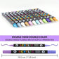 🎃Halloween Deal 50% OFF!🎨2-in-1 Acrylic Paint Markers – Two Colours per Pen, 24–168 Colours
