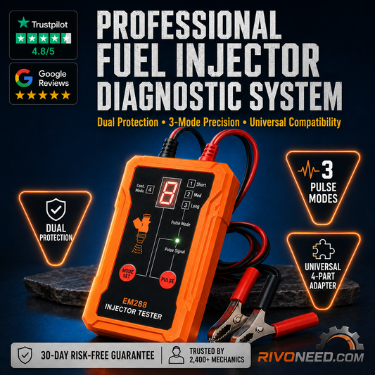 Professional 4-Mode Fuel Injector Tester & Cleaner Tool