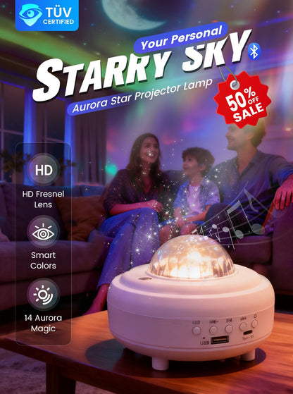 🌌Christmas Hot Sale 50% OFF! ✨ Northern Lights Aurora Projector – Enjoy the starry sky at home ✨