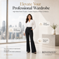 Women's High-Waist Flared Trousers