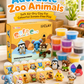 🎁 LAST DAY PROMOTION - 50%OFF🎁Air Dry Clay Kit for Kids-8 Animals Modeling Magic Clay,DIY Art Crafts Molding Clay Set,Ultra Light & Soft, Safe & Non-Stick with Sculpting Tools & Tutorials, Unique Gifts for Boys & Girls