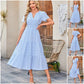 💕HOT SALE 60% OFF💕Women's Boho Chic Smocked Waist Maxi Dress