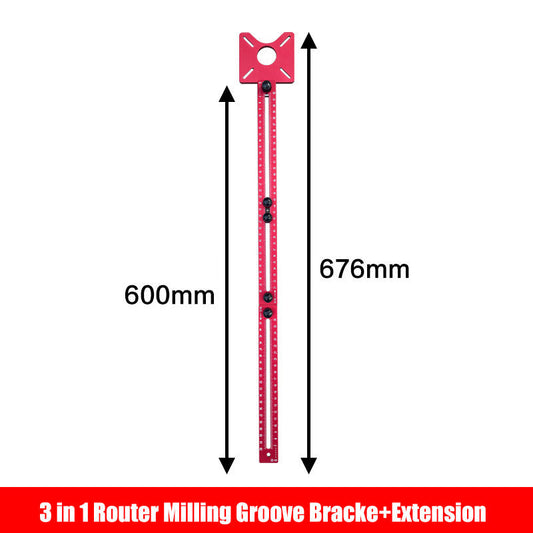 🔧 LIMITED-TIME 49% OFF! ✨ 3-in-1 Router Milling Groove Bracket – Adjustable, Inch/cm Scales, Modular Design 🛠️