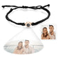 Personalized Photo Projection Couple Bracelet Braided Rope Bracelet Best Gift For Anniversary and Couple