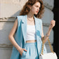 🔥🎁New arrival 50% OFF🌸💖 Women’s Stylish Sleeveless Blazer & High-Waisted Pants Set