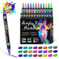 🎃Halloween Deal 50% OFF!🎨2-in-1 Acrylic Paint Markers – Two Colours per Pen, 24–168 Colours
