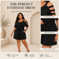 Women's Casual Cold-Shoulder Romper with Tie-Waist
