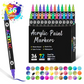 🎨Last Day Only￡9.99! 🔥 Dual Tip Acrylic Paint Pen Marker - 24/48/72 Colors