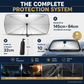 Car Windshield Sun Shade Umbrella - Foldable Car Umbrella Sunshade Cover UV Block Car Front Window (Heat Insulation Protection) for Auto Windshield Covers Most Cars