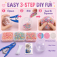 ✨ DIY Stress Ball Making Kit, Includes 6 Filling Packs, 10 Transparent Blank Soft Skins, Expansion Tool, Ideal for Adult Stress Relief, Squishy Maker