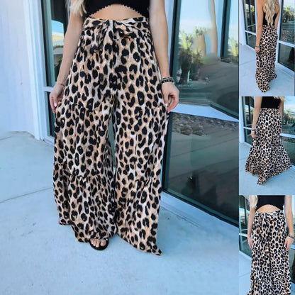 🔥 Hot Sale 🔥 Highest (50% off)Fashion Leopard Print Loose Wide Leg Pants