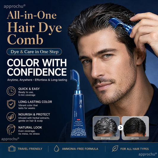 Herbal Hair Dye Comb for Home Use