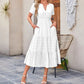💕HOT SALE 60% OFF💕Women's Boho Chic Smocked Waist Maxi Dress
