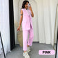 🔥🎁New arrival 50% OFF🌸💖 Women’s Stylish Sleeveless Blazer & High-Waisted Pants Set