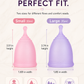 Soft Menstrual Cup – Reusable Period Cup – Made for Comfortable, Leak-Free Protection Up to 12 Hours – BPA & Latex Free – Includes Cup & Carry Bag