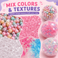 ✨ DIY Stress Ball Making Kit, Includes 6 Filling Packs, 10 Transparent Blank Soft Skins, Expansion Tool, Ideal for Adult Stress Relief, Squishy Maker
