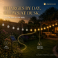 Waterproof Bubble Solar String Lights for Patio