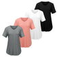 🌸Breathable Soft Comfort🌿Women's Casual V-Neck Short Sleeve T-Shirt✨