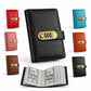 100-Transparent-Pocket Currency Collectors Album, Top-Grade PU Leather, Password Lock, Durable Material, Secure Protection, Large Capacity Storage, High Clarity Transparent Sleeves, Banknote Binder, Gift-Ready Office Accounting Supplies for Gift Use, 100