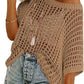 💥This Week's Special Price 💝Womens Summer Scoop Neck ShortSleeve Sweater Casual Crochet Hollow Out KnitTops