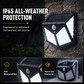Light Up Gardens Instantly! 140-LED Motion Sensor Solar Wall Lamp