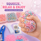 ✨ DIY Stress Ball Making Kit, Includes 6 Filling Packs, 10 Transparent Blank Soft Skins, Expansion Tool, Ideal for Adult Stress Relief, Squishy Maker