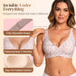 💗Summer Hot Sale - Only ￡9.99!!⚡50K+ SOLD💕 Jelly Wireless Womens Comfortable Wireless Bras Push Up Bralettes Seamless Tshirts Bras Deep V Everyday Bras