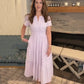 💕HOT SALE 60% OFF💕Women's Boho Chic Smocked Waist Maxi Dress