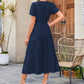 💕HOT SALE 60% OFF💕Women's Boho Chic Smocked Waist Maxi Dress