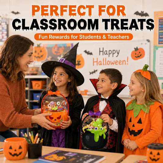 👻Halloween Bestsellers-60%off🎃Halloween Transparent Pumpkin Favor Bags✨Perfect for Party, Trick-or-Treat, Classroom Gifts