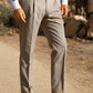 Men's Solid Color Straight Casual Trousers