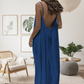 🏖️Last day sale 50% OFF💕20K+ SOLD!⚡Women's Casual Backless Spaghetti Strap Maxi Dress