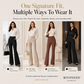 Women's High-Waist Flared Trousers